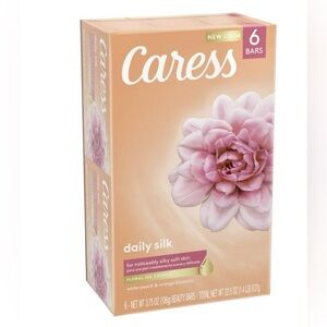 Caress NWT 6 Pack Daily Silk Moisturizing Soap